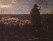 Jean Francois Millet, Shepherden with his sheep